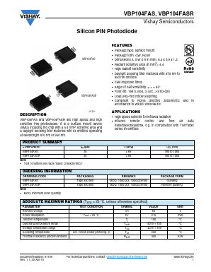 VBP104FAS Datasheet PDF Vishay Semiconductors