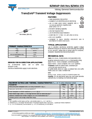 BZW04-145HE3/73 Datasheet PDF Vishay Semiconductors