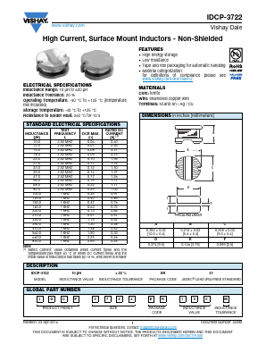 IDCP3722NB820M Datasheet PDF Vishay Semiconductors