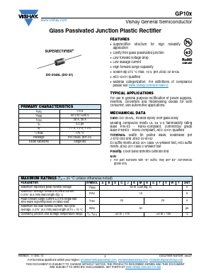 GP10AHE3/54 Datasheet PDF Vishay Semiconductors