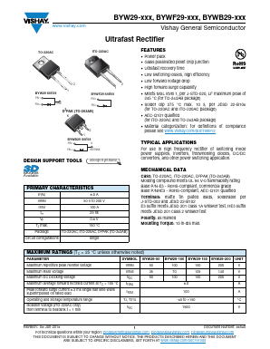 BYW29-100 Datasheet PDF Vishay Semiconductors