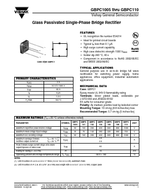 GBPC104 Datasheet PDF Vishay Semiconductors
