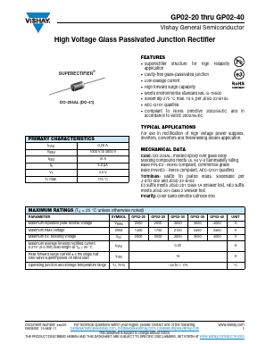 GP02-20HE3 Datasheet PDF Vishay Semiconductors