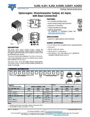 IL251 Datasheet PDF Vishay Semiconductors