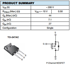 IRFP9240 Datasheet PDF Vishay Semiconductors
