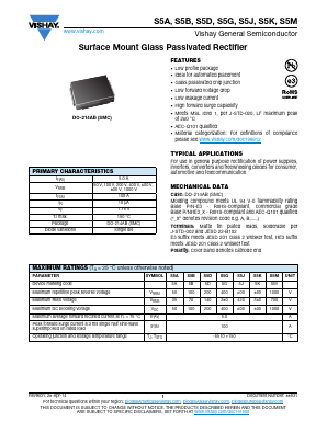 S5A-E3-57T Datasheet PDF Vishay Semiconductors