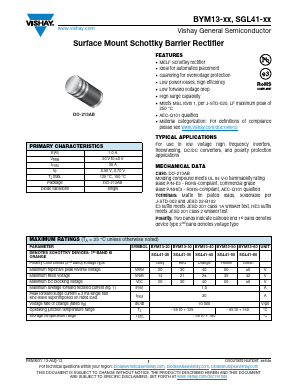 BYM13-60 Datasheet PDF Vishay Semiconductors