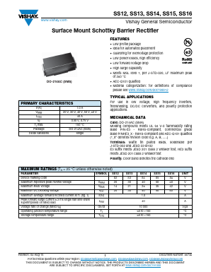 SS15HE3 Datasheet PDF Vishay Semiconductors