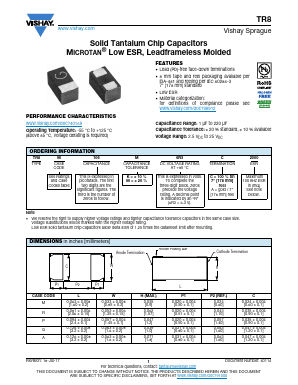 TR8Q106M6R3C2000 Datasheet PDF Vishay Semiconductors
