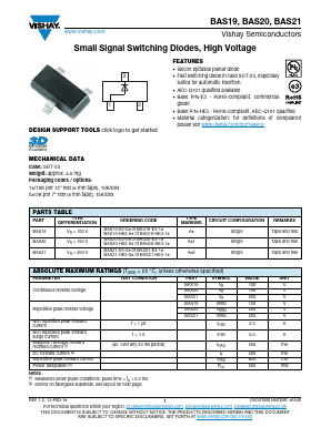 BAS20 Datasheet PDF Vishay Semiconductors