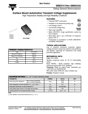 SM8S28 Datasheet PDF Vishay Semiconductors