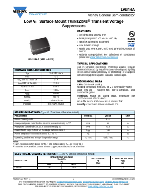 LVB14A-M3 Datasheet PDF Vishay Semiconductors