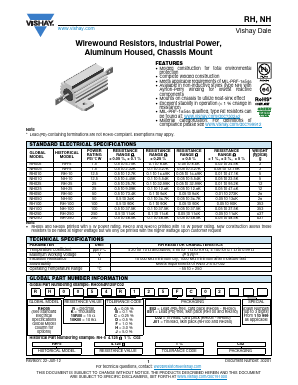 RH025R2000FC02 Datasheet PDF Vishay Semiconductors