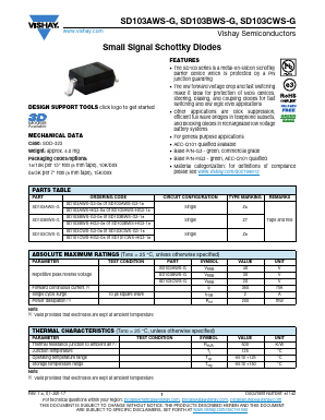 SD101CWS-HG3-08 Datasheet PDF Vishay Semiconductors