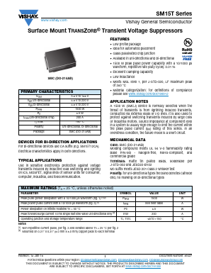 SM15T220A-M3/57T Datasheet PDF Vishay Semiconductors