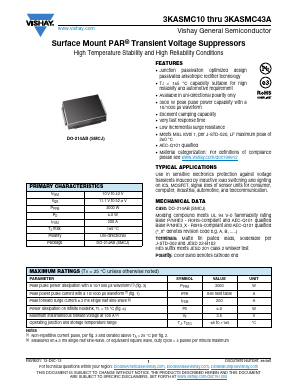 3KASMC11AHE3_A/H Datasheet PDF Vishay Semiconductors