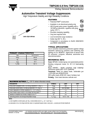 TMPG06-27HE3/54 Datasheet PDF Vishay Semiconductors