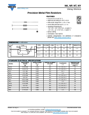 NT3220R0BA22 Datasheet PDF Vishay Semiconductors