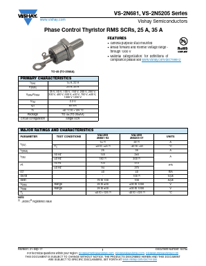 VS-2N689 Datasheet PDF Vishay Semiconductors
