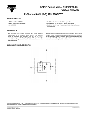 SUP90P06-09L Datasheet PDF Vishay Semiconductors