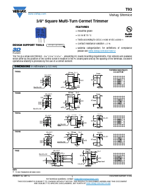 T93YA500KT20 Datasheet PDF Vishay Semiconductors
