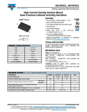 SS10P2CL-M3/87A Datasheet PDF Vishay Semiconductors