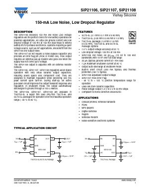 SIP21106DT-33-E3 Datasheet PDF Vishay Semiconductors