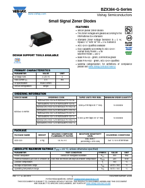 BZX384C4V3-G Datasheet PDF Vishay Semiconductors