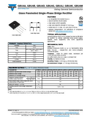 GBU4G-M345 Datasheet PDF Vishay Semiconductors