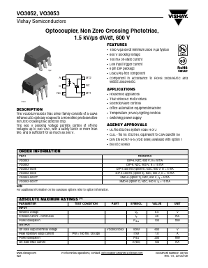 VO3053_08 Datasheet PDF Vishay Semiconductors