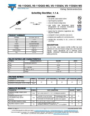 VS-11DQ04 Datasheet PDF Vishay Semiconductors
