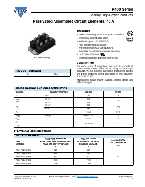 P425 Datasheet PDF Vishay Semiconductors
