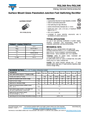 RGL34A-E3/83 Datasheet PDF Vishay Semiconductors