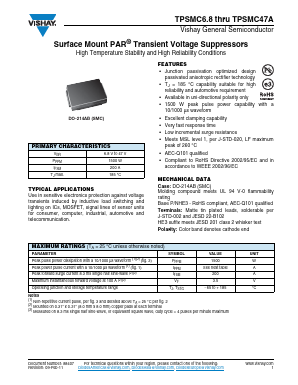 TPSMC13 Datasheet PDF Vishay Semiconductors