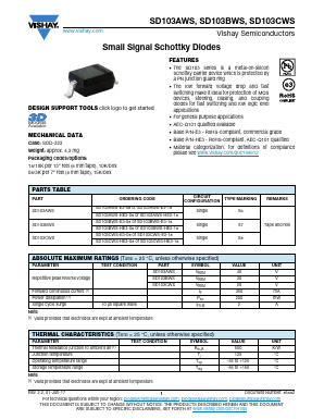 SD103CWS-HE3-08 Datasheet PDF Vishay Semiconductors
