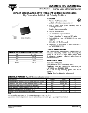 3KASMC18 Datasheet PDF Vishay Semiconductors