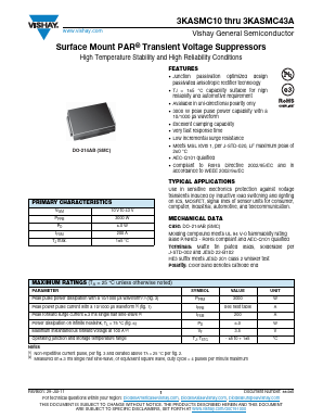 3KASMC20A Datasheet PDF Vishay Semiconductors