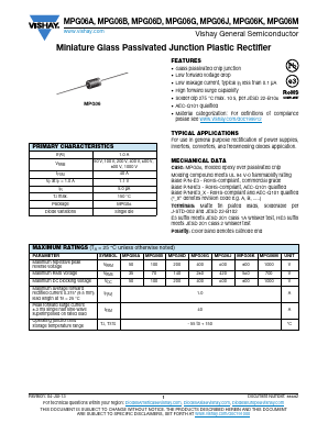 MPG06G-E3/54 Datasheet PDF Vishay Semiconductors