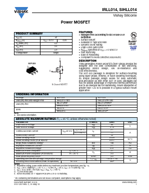 IRLL014TR Datasheet PDF Vishay Semiconductors