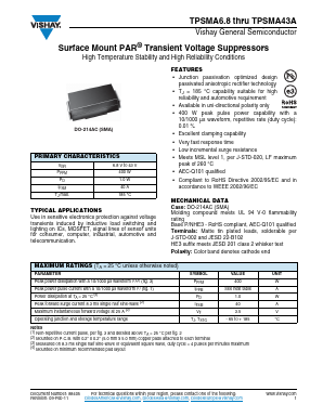 TPSMA16HE3/61T Datasheet PDF Vishay Semiconductors