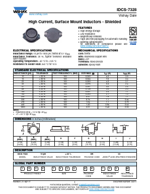 IDCS-7328 Datasheet PDF Vishay Semiconductors
