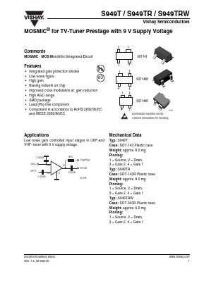 S949TRW Datasheet PDF Vishay Semiconductors