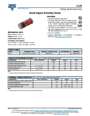 LL46 Datasheet PDF Vishay Semiconductors