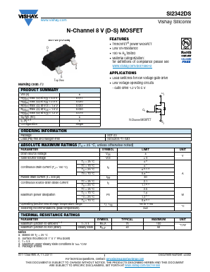 SI2342DS-T1-GE3 Datasheet PDF Vishay Semiconductors