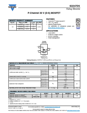SI2347DS Datasheet PDF Vishay Semiconductors