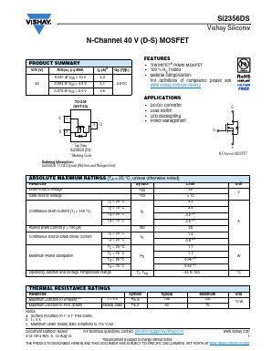 SI2356DS Datasheet PDF Vishay Semiconductors