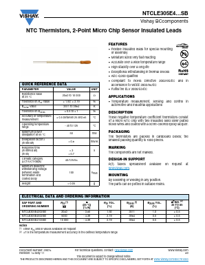 NTCLE305E4SB Datasheet PDF Vishay Semiconductors