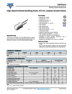 TSFF5410 Datasheet PDF Vishay Semiconductors