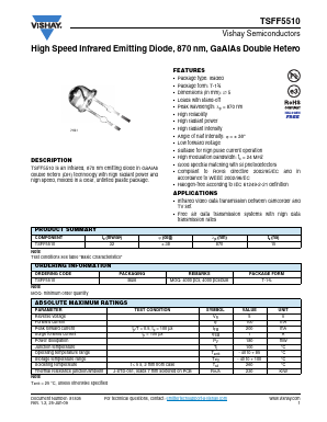 TSFF5510 Datasheet PDF Vishay Semiconductors