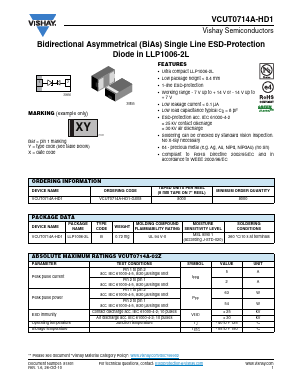 VCUT0714A-HD1 Datasheet PDF Vishay Semiconductors